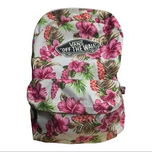 Vans Off The Wall Tropical Flower Hawaii Ahloa Backpack Gently Used